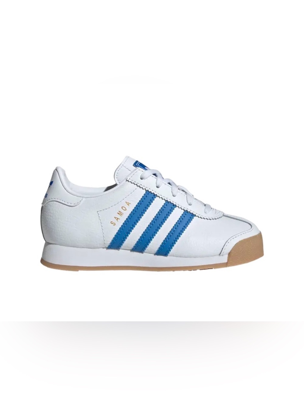 Adidas Samoa C White Blue Bird Gum Sole Women’s 7 Men’s 5.5 Shoes